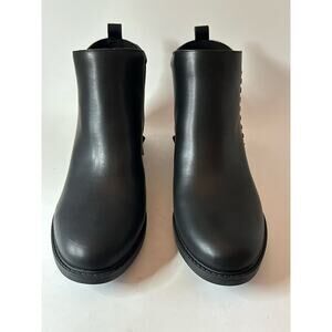 Easy Spirit Women's Lorand Almond Toe Block Heel Booties Boots Black Size 11M
